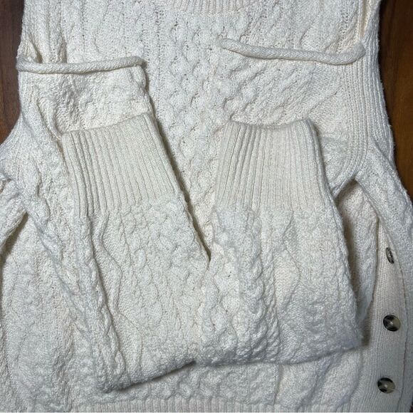 Anthropologie Cream Off-the-Shoulder Sweater - Picture 6 of 8